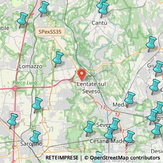 Mappa Via Meucci, 20823 Lentate sul Seveso MB, Italia (7.4745)