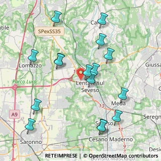 Mappa Via Meucci, 20823 Lentate sul Seveso MB, Italia (4.41688)
