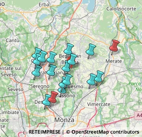 Mappa Via Camillo Benso Cavour, 20842 Besana In Brianza MB, Italia (6.09944)