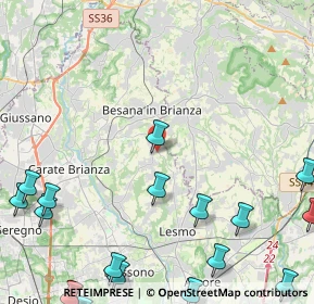 Mappa Via Camillo Benso Cavour, 20842 Besana In Brianza MB, Italia (6.86722)