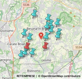 Mappa Via Camillo Benso Cavour, 20842 Besana In Brianza MB, Italia (3.13438)