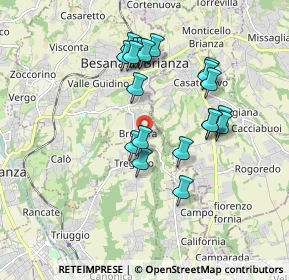 Mappa Via Camillo Benso Cavour, 20842 Besana In Brianza MB, Italia (1.6575)