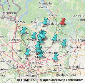 Mappa Via Camillo Benso Cavour, 20842 Besana In Brianza MB, Italia (9.55294)
