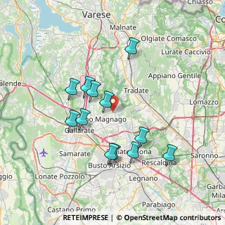 Mappa Via Morazzone, 21050 Cairate VA, Italia (6.7625)