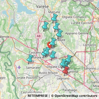 Mappa Via Morazzone, 21050 Cairate VA, Italia (6.30692)