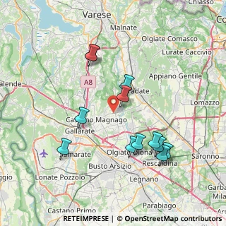 Mappa Via Morazzone, 21050 Cairate VA, Italia (7.54583)