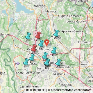 Mappa Via Morazzone, 21050 Cairate VA, Italia (6.63462)