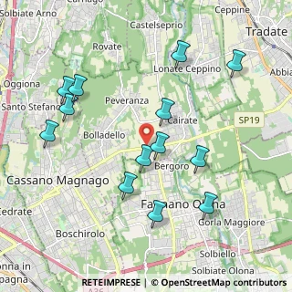 Mappa Via Morazzone, 21050 Cairate VA, Italia (2.06692)