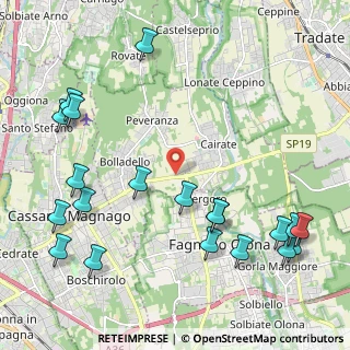 Mappa Via Morazzone, 21050 Cairate VA, Italia (2.7275)