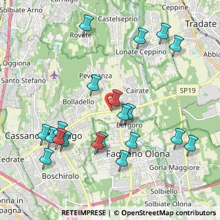 Mappa Via Morazzone, 21050 Cairate VA, Italia (2.289)