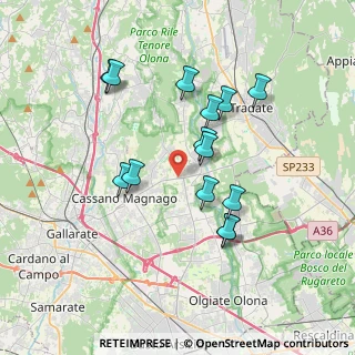 Mappa Via Morazzone, 21050 Cairate VA, Italia (3.31286)