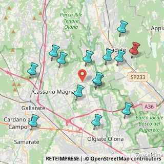 Mappa Via Morazzone, 21050 Cairate VA, Italia (4.01143)