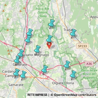 Mappa Via Morazzone, 21050 Cairate VA, Italia (4.80385)