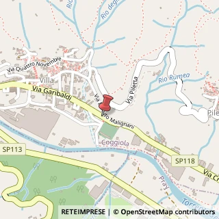 Mappa Via giuseppe garibaldi 93, 13864 Coggiola, Biella (Piemonte)