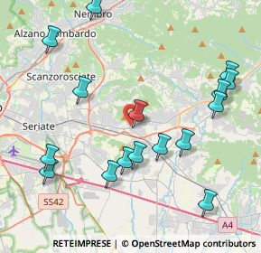 Mappa Via Tonale, 24061 Bergamo BG, Italia (4.56438)