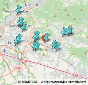 Mappa Via Tonale, 24061 Bergamo BG, Italia (3.42588)