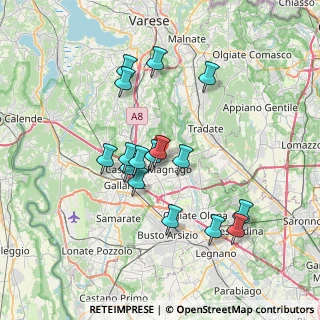 Mappa Via De Amicis Edmondo, 21050 Cairate VA, Italia (6.54688)