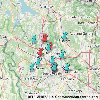Mappa Via De Amicis Edmondo, 21050 Cairate VA, Italia (6.33846)