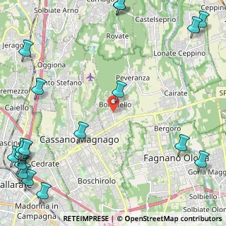 Mappa Via De Amicis Edmondo, 21050 Cairate VA, Italia (3.5135)