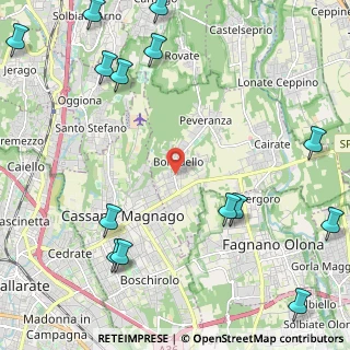 Mappa Via De Amicis Edmondo, 21050 Cairate VA, Italia (3.16143)