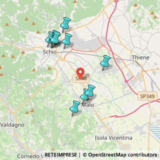 Mappa Via Rivalta, 36030 San Vito di Leguzzano VI, Italia (3.97545)