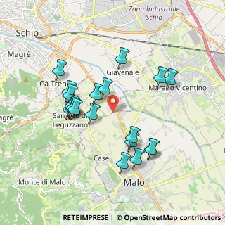 Mappa Via Rivalta, 36030 San Vito di Leguzzano VI, Italia (1.7475)
