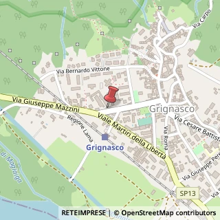 Mappa Via Giuseppe Mazzini, 8, 28075 Grignasco, Novara (Piemonte)