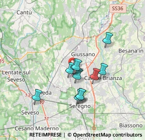 Mappa Via Industria, 20833 Giussano MB, Italia (2.74818)