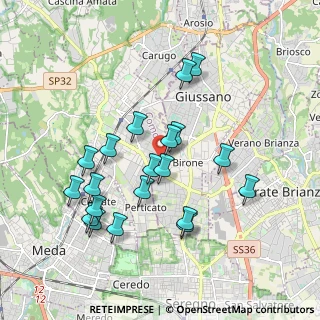 Mappa Via Industria, 20833 Giussano MB, Italia (1.813)