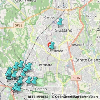 Mappa Via Industria, 20833 Giussano MB, Italia (3.61833)