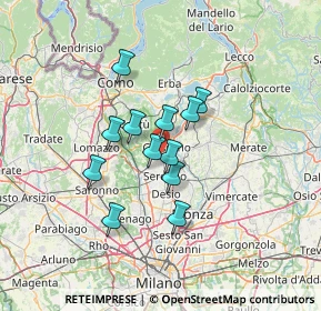 Mappa Via Industria, 20833 Giussano MB, Italia (9.67417)