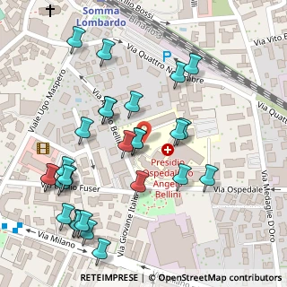 Mappa Via Angelo Bellini, 21019 Somma Lombardo VA, Italia (0.13929)