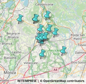 Mappa Via Novarino, 23899 Robbiate LC, Italia (4.66)