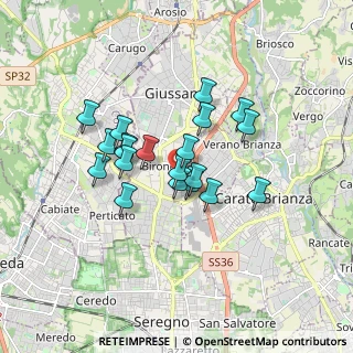 Mappa Via Giovanni Pascoli, 20833 Giussano MB, Italia (1.324)