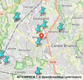 Mappa Via Giovanni Pascoli, 20833 Giussano MB, Italia (2.52)