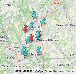 Mappa Via Giovanni Pascoli, 20833 Giussano MB, Italia (2.79)