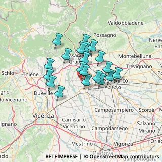 Mappa Via 11 Febbraio, 36056 Tezze sul Brenta VI, Italia (10.0015)