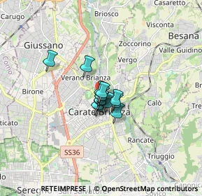 Mappa Via Milite Ignoto, 20841 Carate Brianza MB, Italia (0.72357)