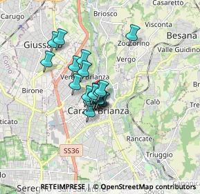 Mappa Via Milite Ignoto, 20841 Carate Brianza MB, Italia (1.0525)