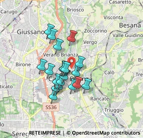 Mappa Via Milite Ignoto, 20841 Carate Brianza MB, Italia (1.2895)