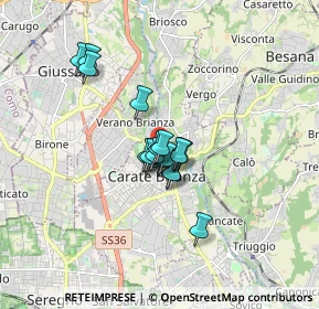Mappa Via Milite Ignoto, 20841 Carate Brianza MB, Italia (1.06176)
