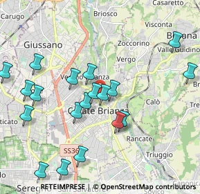 Mappa Via Milite Ignoto, 20841 Carate Brianza MB, Italia (2.264)