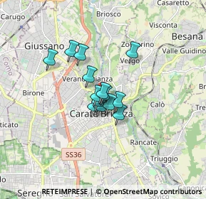Mappa Via Milite Ignoto, 20841 Carate Brianza MB, Italia (0.98)