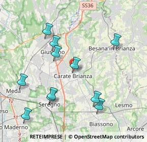 Mappa Via Milite Ignoto, 20841 Carate Brianza MB, Italia (4.22818)