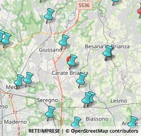 Mappa Via Milite Ignoto, 20841 Carate Brianza MB, Italia (6.143)
