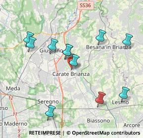 Mappa Via Milite Ignoto, 20841 Carate Brianza MB, Italia (3.95)