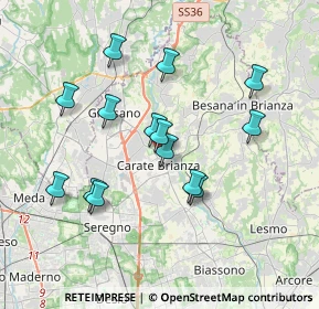 Mappa Via Milite Ignoto, 20841 Carate Brianza MB, Italia (3.39286)