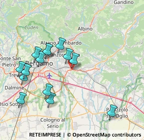 Mappa Via Colle del Moro, 24061 Albano Sant'Alessandro BG, Italia (8.11214)
