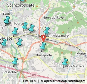 Mappa Via Colle del Moro, 24061 Albano Sant'Alessandro BG, Italia (2.68385)