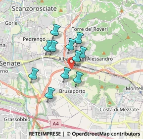Mappa Via Colle del Moro, 24061 Albano Sant'Alessandro BG, Italia (1.27545)